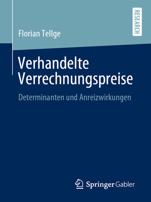 cover image of Verhandelte Verrechnungspreise